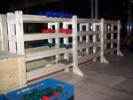 sportschool rek voor halters/gewichten